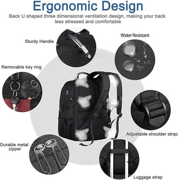 Click image to open expanded view Z-MGKISS Extra Large Travel Backpack, TSA Backpack