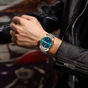 POEDAGAR Luxury Watch for Man Elegant Date Week Waterproof Luminous Men Watch Quartz Stainless Steel Sports Men's Watches reloj - Image 5