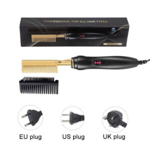 2 in 1 Hot Comb Electric Hair Straightener - Image 4