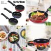 12cm/14cm/16cm Mini Frying Pan Non-Stick Steel Frypan Pot Saucepan Random Color For Cookware Kitchen Cookware - Image 2