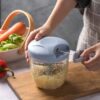 500/900ML Manual Meat Mincer Garlic Chopper Rotate Garlic Press Crusher Vegetable Onion Cutter Kitchen Cooking Accessories - Image 4