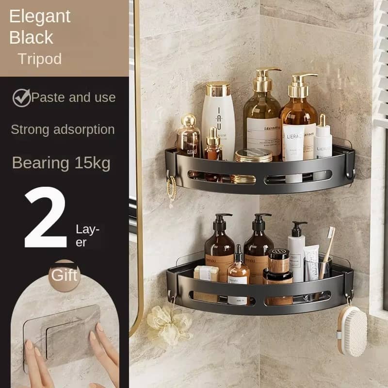 3/2/1 PCS No Drilling required Bathroom Shampoo Holder Shower Caddy Shelves Storage Shelf Towel Holder Shelves For Bathroom
