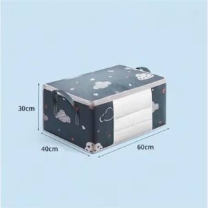 Large Capacity Clothes Storage Bag Organizer With Reinforced Handle Suitable For Blankets Bedding Foldable With Sturdy Zipper - Image 4