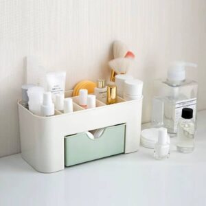 Makeup Organizer Storage Box With Drawer Cotton Swab Stick Storage Case Lipstick Organizer Brush Holder Makeup Acrylic Plastic - Image 7