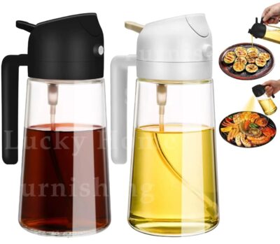 2in1 Olive Oil Dispenser Plastic Oil Sprayer