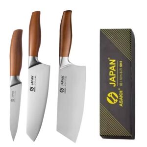 Professional Japanese Kitchen Knives (Santoku, Fillet, Cleaver, Chef) - Image 3