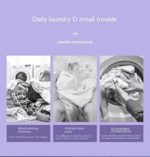 Portable Foldable Mini Washing Machine 8L with Spin Dryer - Image 5