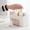 Makeup Organizer Storage Box With Drawer Cotton Swab Stick Storage Case Lipstick Organizer Brush Holder Makeup Acrylic Plastic - Image 10