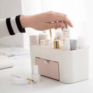 Makeup Organizer Storage Box With Drawer Cotton Swab Stick Storage Case Lipstick Organizer Brush Holder Makeup Acrylic Plastic - Image 10
