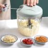 500/900ML Manual Meat Mincer Garlic Chopper Rotate Garlic Press Crusher Vegetable Onion Cutter Kitchen Cooking Accessories - Image 2