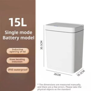 15L Automatic Smart Sensor Trash Can - Image 10