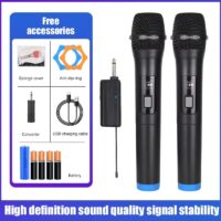 Wireless Microphone 2 Channels VHF Fixed Frequency