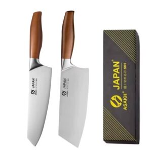 Professional Japanese Kitchen Knives (Santoku, Fillet, Cleaver, Chef) - Image 4