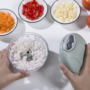 500/900ML Manual Meat Mincer Garlic Chopper Rotate Garlic Press Crusher Vegetable Onion Cutter Kitchen Cooking Accessories - Image 3