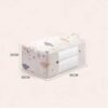 Large Capacity Clothes Storage Bag Organizer With Reinforced Handle Suitable For Blankets Bedding Foldable With Sturdy Zipper - Image 6