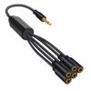 3.5mm Earpphone Spliter Audeo Jack Extender 1 To 6 Ports Aux Cable Earphone Mic Audio Adapter For Phone Headset Splitter Cable - Image 2