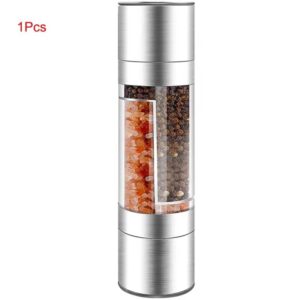 Salt & Pepper Grinder 2 in 1 Manual Stainless Steel - Image 4