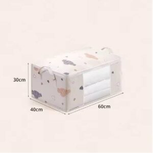 Large Capacity Clothes Storage Bag Organizer With Reinforced Handle Suitable For Blankets Bedding Foldable With Sturdy Zipper - Image 7