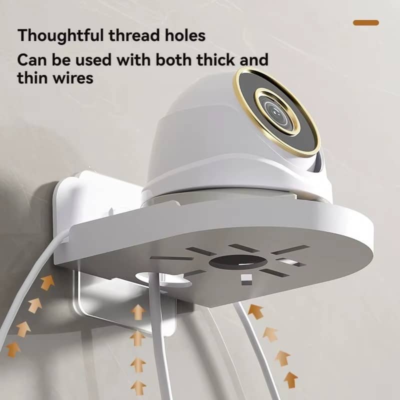 Universal Non-Drilling Wall Mount for CCTV Camera – Durable and Space-Saving Storage Holder