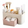 Makeup Organizer Storage Box With Drawer Cotton Swab Stick Storage Case Lipstick Organizer Brush Holder Makeup Acrylic Plastic - Image 3