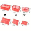 6 Pcs/Set Pink/Blue/Grey Travel Storage Bag Large Capacity Waterproof Luggage Clothing Underwear Storage Bag Bag With Zipper - Image 8
