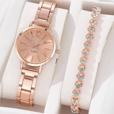 Ladies Alloy with Quartz Watch Bracelet