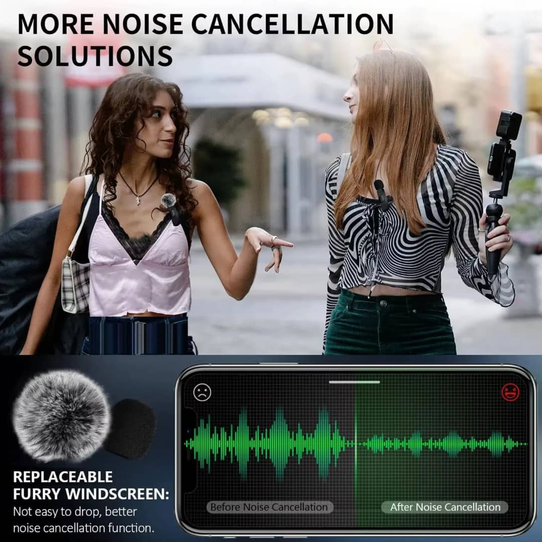  NEW Wireless Lavalier Microphone Audio Video Recording Mini Mic