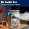 3 In 1 Fan Air Conditioner Household Mini Air Cooler LED - Image 2