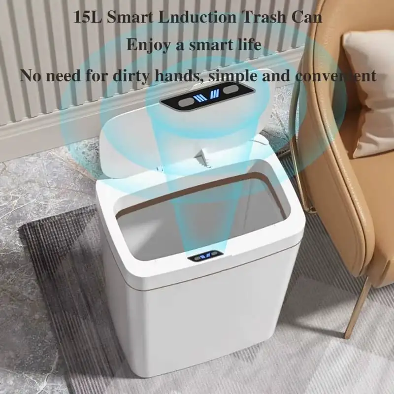 15L Smart Sensor Trash Can 4 15L Smart Sensor Trash Can