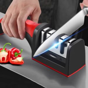 Salt and Pepper Grinder 2 in 1 Manual Stainless Steel Salt Pepper Mills with Adjustable Ceramic Grinding Spice Mill Kitchen Tool