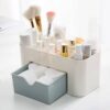 Makeup Organizer Storage Box With Drawer Cotton Swab Stick Storage Case Lipstick Organizer Brush Holder Makeup Acrylic Plastic - Image 8