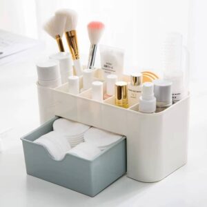 Makeup Organizer Storage Box With Drawer Cotton Swab Stick Storage Case Lipstick Organizer Brush Holder Makeup Acrylic Plastic - Image 8