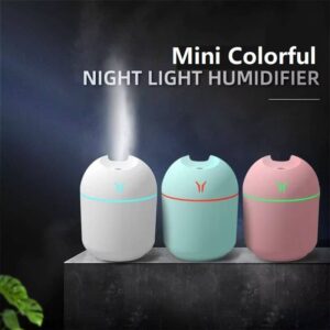 250ML USB Mini Air Humidifier Aroma Essential Oil Diffuser For Home Car Ultrasonic Mute Mist Maker Diffuser with LED Color Lam