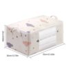 Large Capacity Clothes Storage Bag Organizer With Reinforced Handle Suitable For Blankets Bedding Foldable With Sturdy Zipper - Image 8