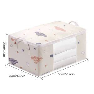 Large Capacity Clothes Storage Bag Organizer With Reinforced Handle Suitable For Blankets Bedding Foldable With Sturdy Zipper - Image 8