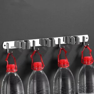 Stainless Steel Wall-Mounted Mop Rack - Image 4