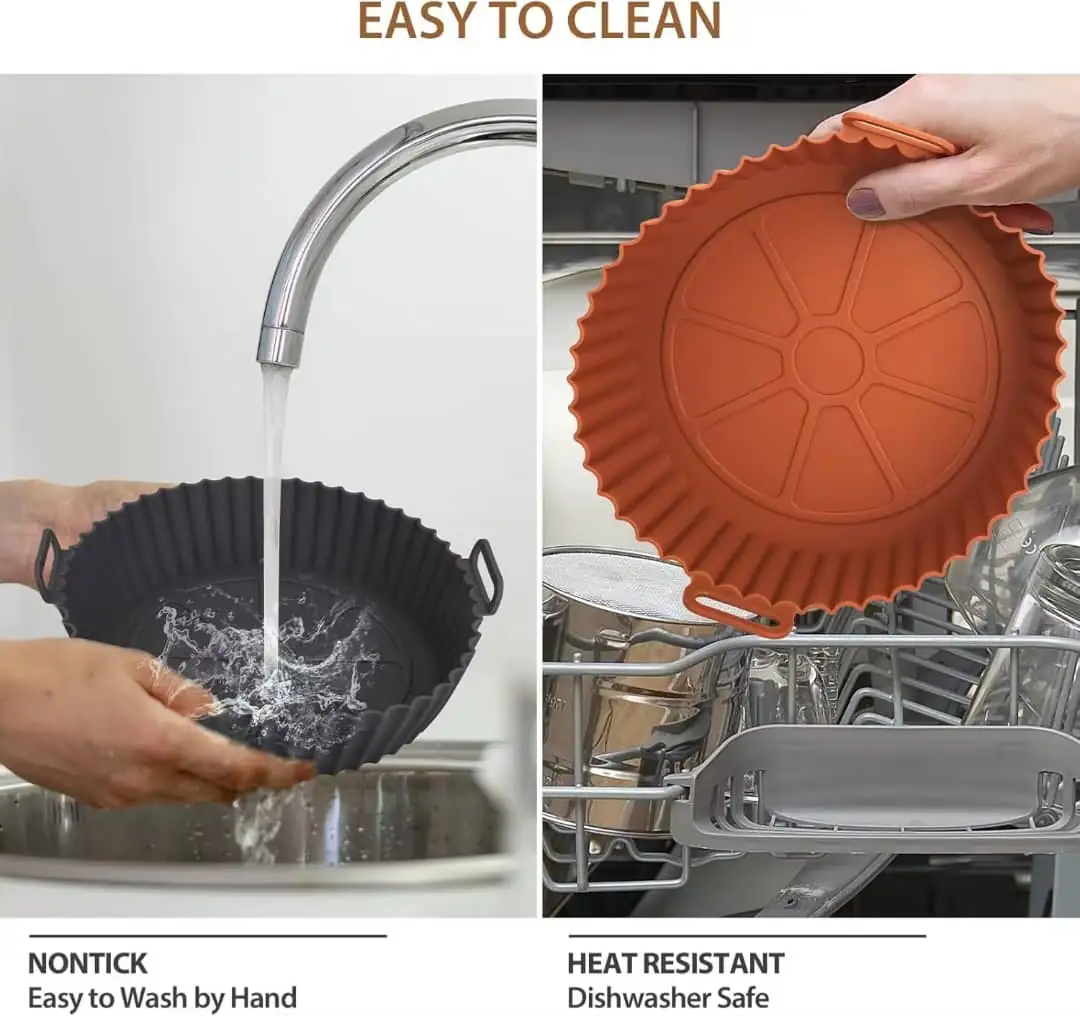 Reuseable Silicone Airfryer Liner 6 Reuseable Silicone Airfryer Liner