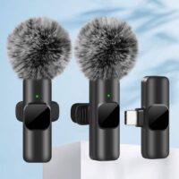 Wireless Lavalier Microphone for iPhone Android for Interview YouTube TikTok