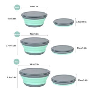 3pcs Silicone Folding Lunch Box - Image 7