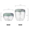 500/900ML Manual Meat Mincer Garlic Chopper Rotate Garlic Press Crusher Vegetable Onion Cutter Kitchen Cooking Accessories - Image 11