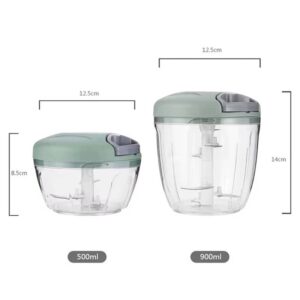 500/900ML Manual Meat Mincer Garlic Chopper Rotate Garlic Press Crusher Vegetable Onion Cutter Kitchen Cooking Accessories - Image 11