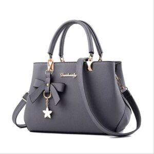 Fashion Solid Color Bow One-Shoulder Crossbody Bag - Image 8