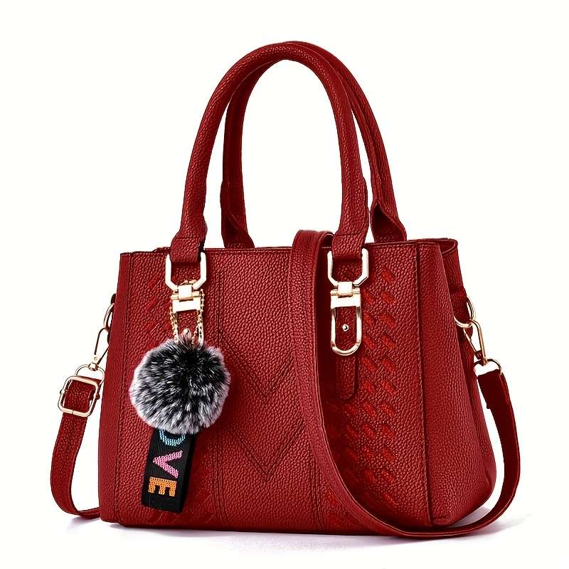 Women's Leather Embroidery Messenger Bag