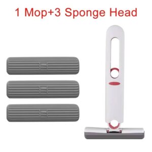 Powerful Squeeze Mini Mop Folding Home Cleaning Mops With Sponge Self-squeezing Floor Washing Mops Desk Window Car Clean Tools - Image 5