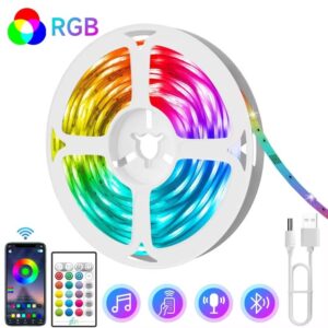 GIPOYENT TV LED Backlight Light Strip Bluetooth APP Control Music Sync RGB - Image 6