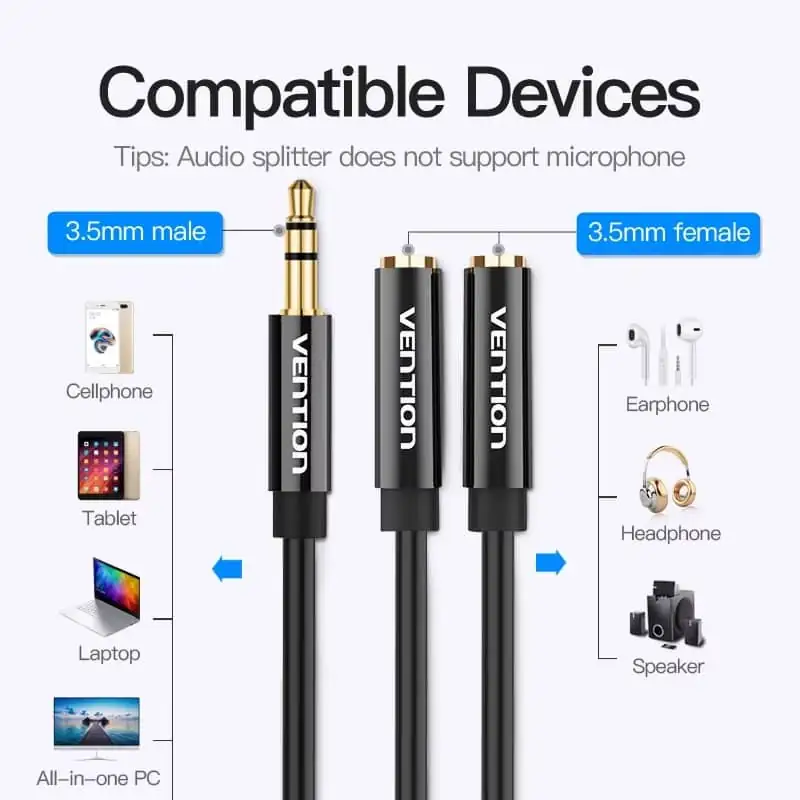 Vention 3.5mm Audio Splitter