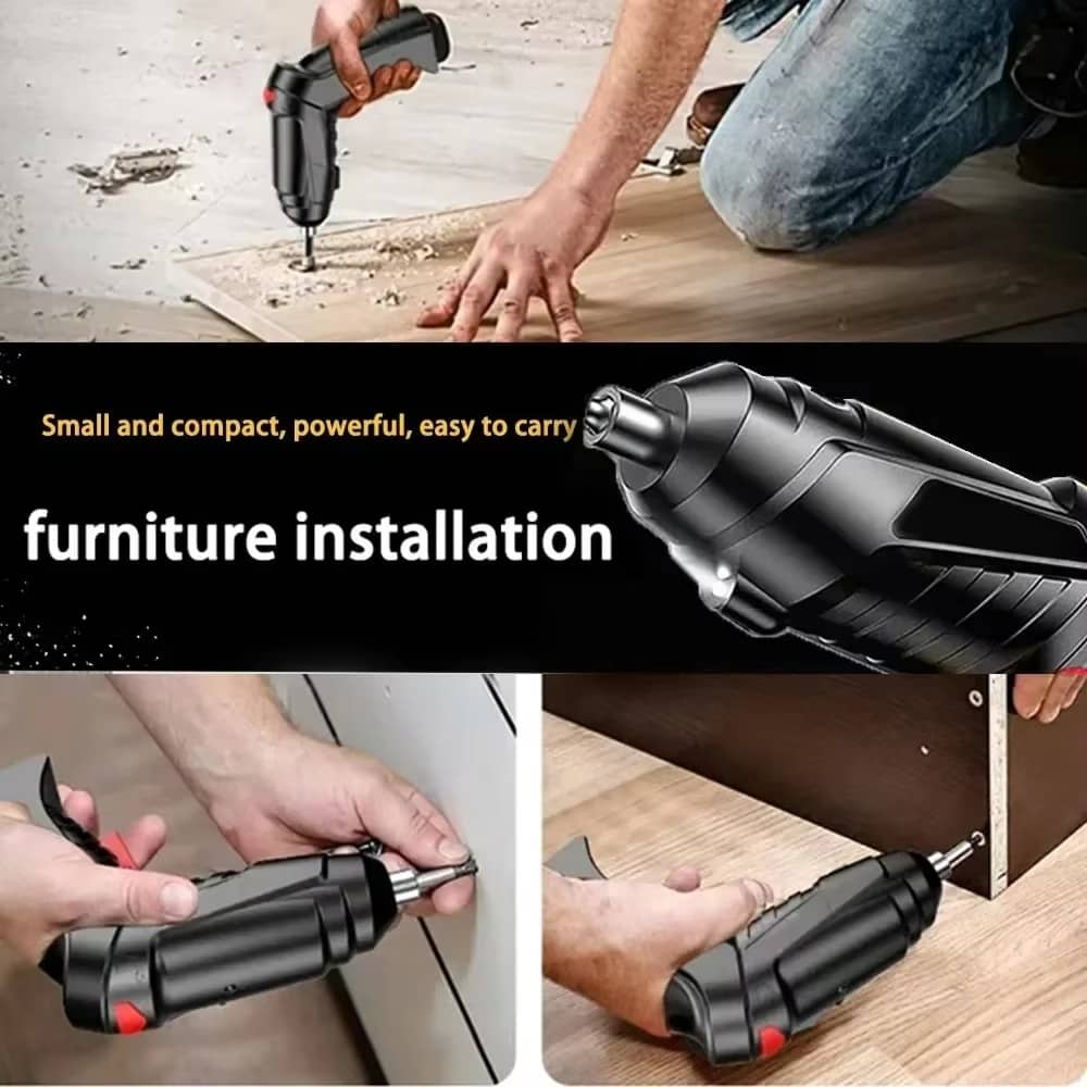 3.6V Screwdriver Kit Rechargeable Lithium Battery Cordless Electric Screwdriver Drill Kit