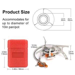 Camping Gas Stove Portable Folding Outdoor Backpacking Stove Tourist Equipment For Cooking Hiking Picnic 3500W - Image 8