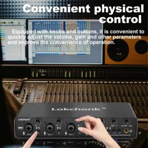 UX44 Audio Interface Sound Card 4-Channel Mixer - Image 2