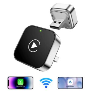 Pionray 2in1 Wireless CarPlay Adapter Android Auto AI Smart Box - Image 2